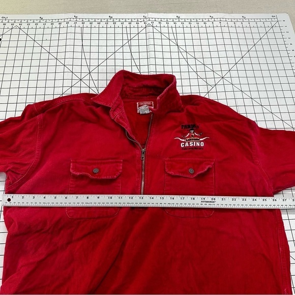 Marlboro sz large Casino Corduroy pull over jacket A48 - Picture 4 of 6